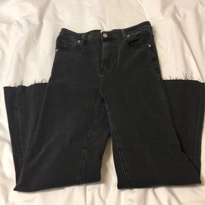 Rollas high waist flare crop  jeans!